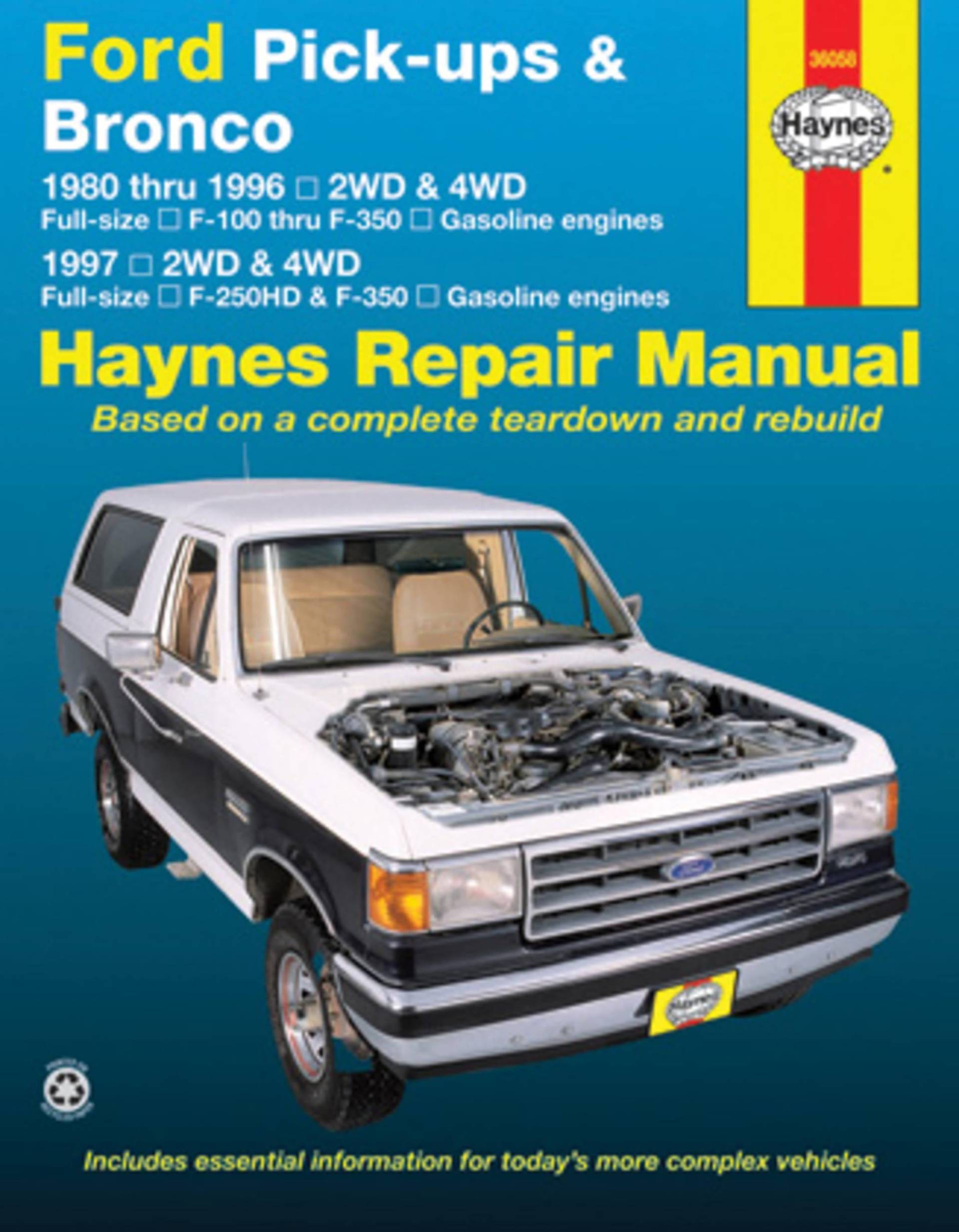 Ford Pick-ups & Bronco: 1980 thru 1996 2WD & 4WD Full-size F-100 thru F-350 Gasoline engines; 1997 2WD & 4WD Full-size F (Haynes Manuals) von Haynes