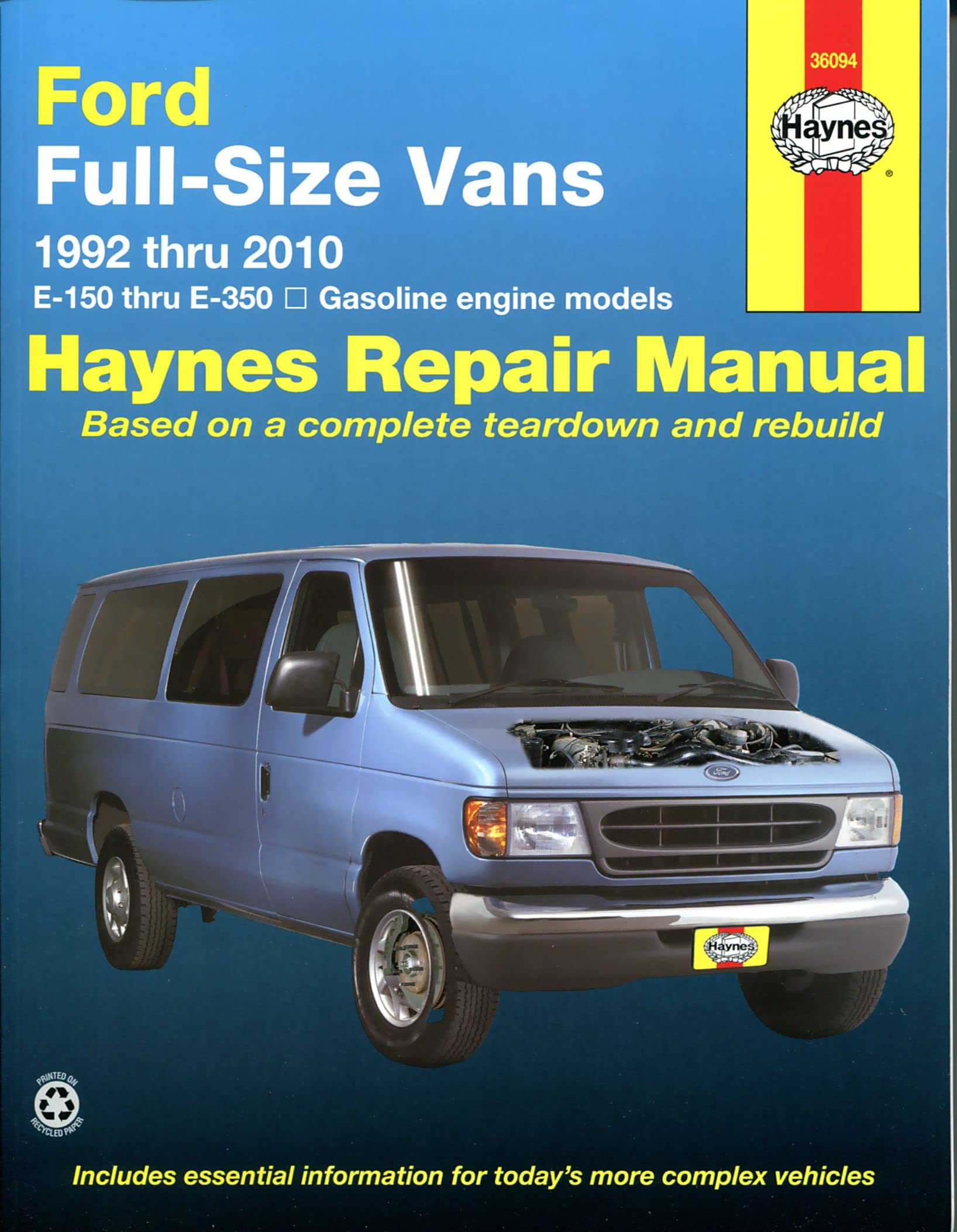 Ford full-size E-150-E-350 petrol vans (1992-2014) Haynes Repair Manual (USA): 1992 to 2014 (Hayne's Automotive Repair Manual) von Haynes