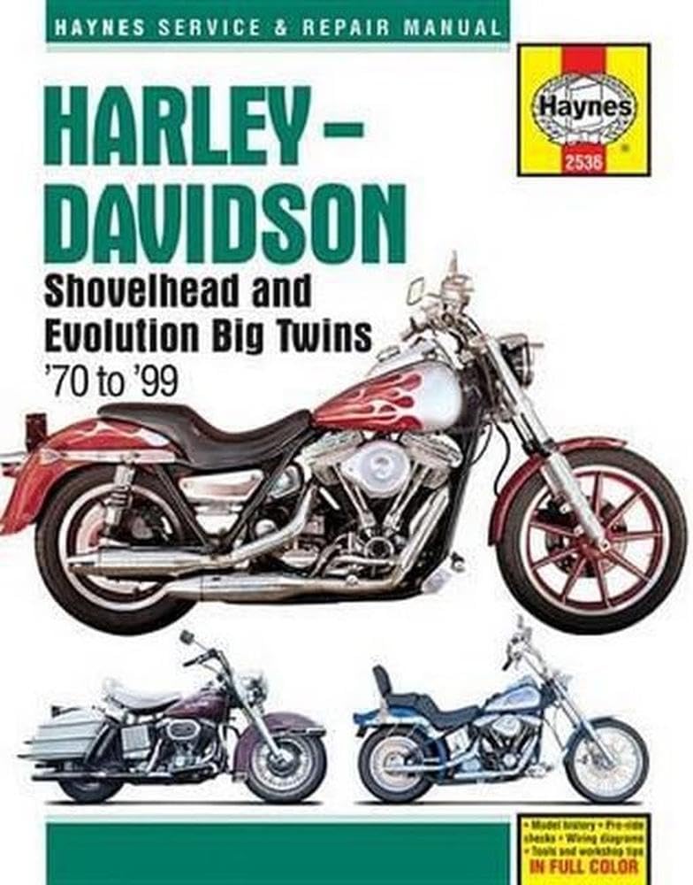 Harley-Davidson Shovelhead & Evolution Big Twins (70-99) Haynes Repair Manual: 1970 - 1999 (Haynes Service and Repair Manual) von Haynes