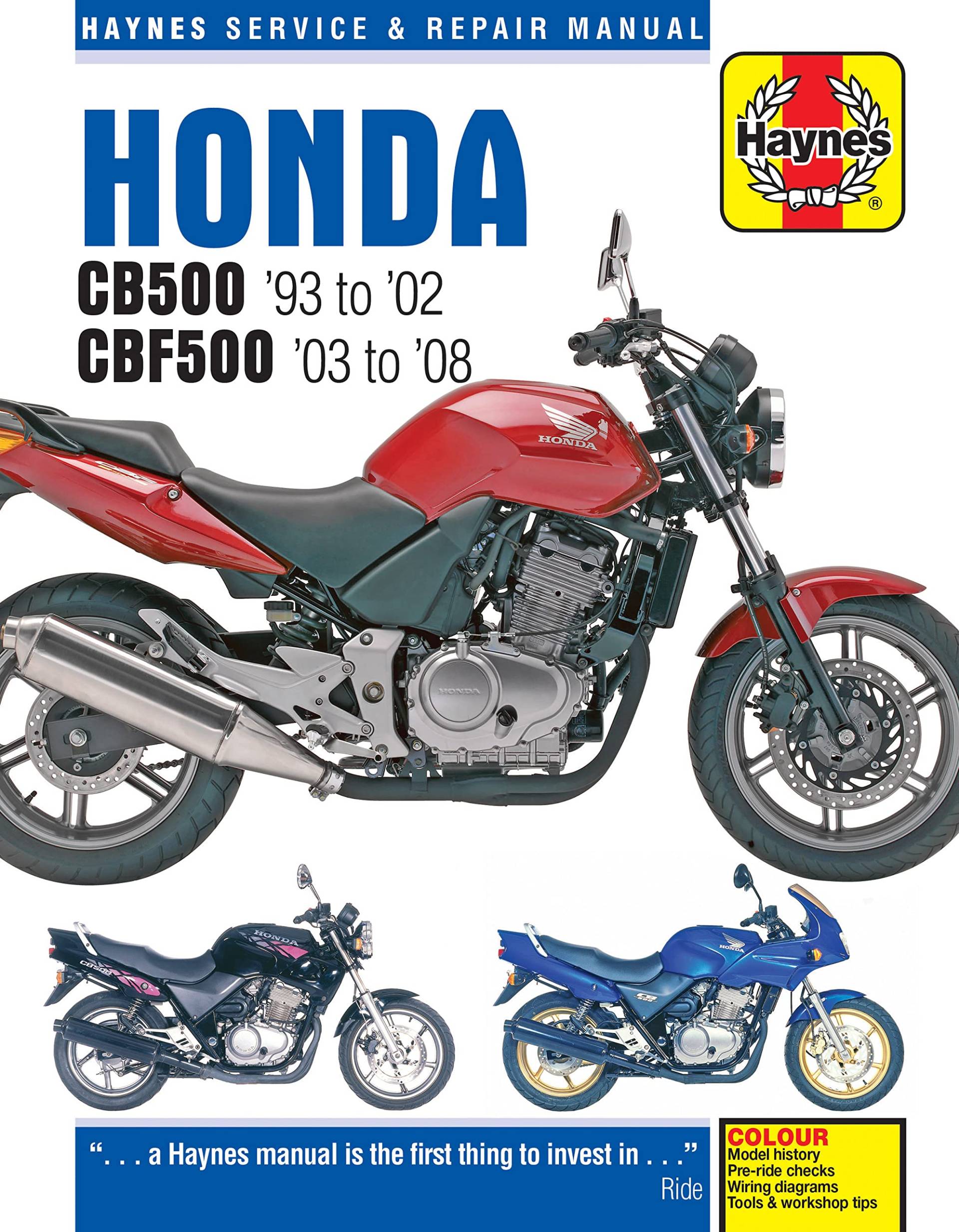 Honda CB500 & CBF500 (93 - 08) von Haynes