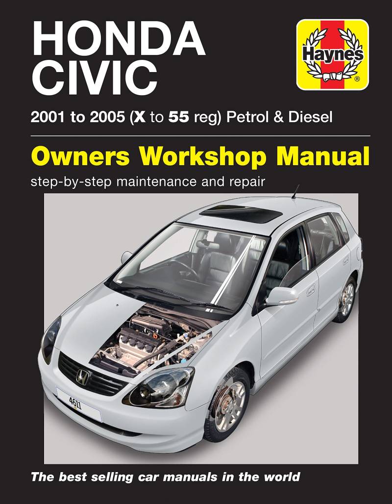 Honda Civic Petrol & Diesel (01 - 05) Haynes Repair Manual von Haynes