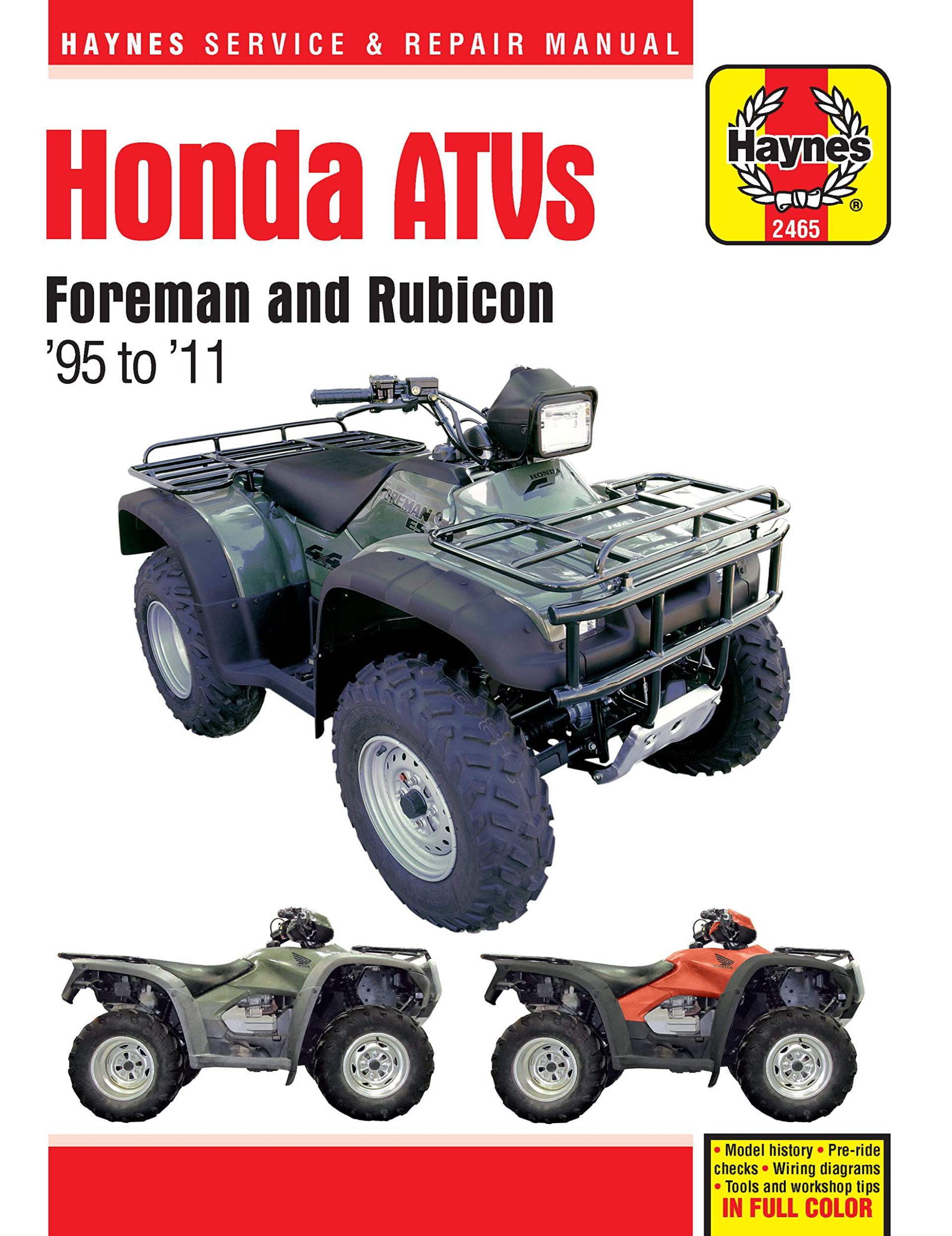 Honda Foreman ATV (95 -11): 1995-2011 (Haynes Service & Repair Manual) von Haynes