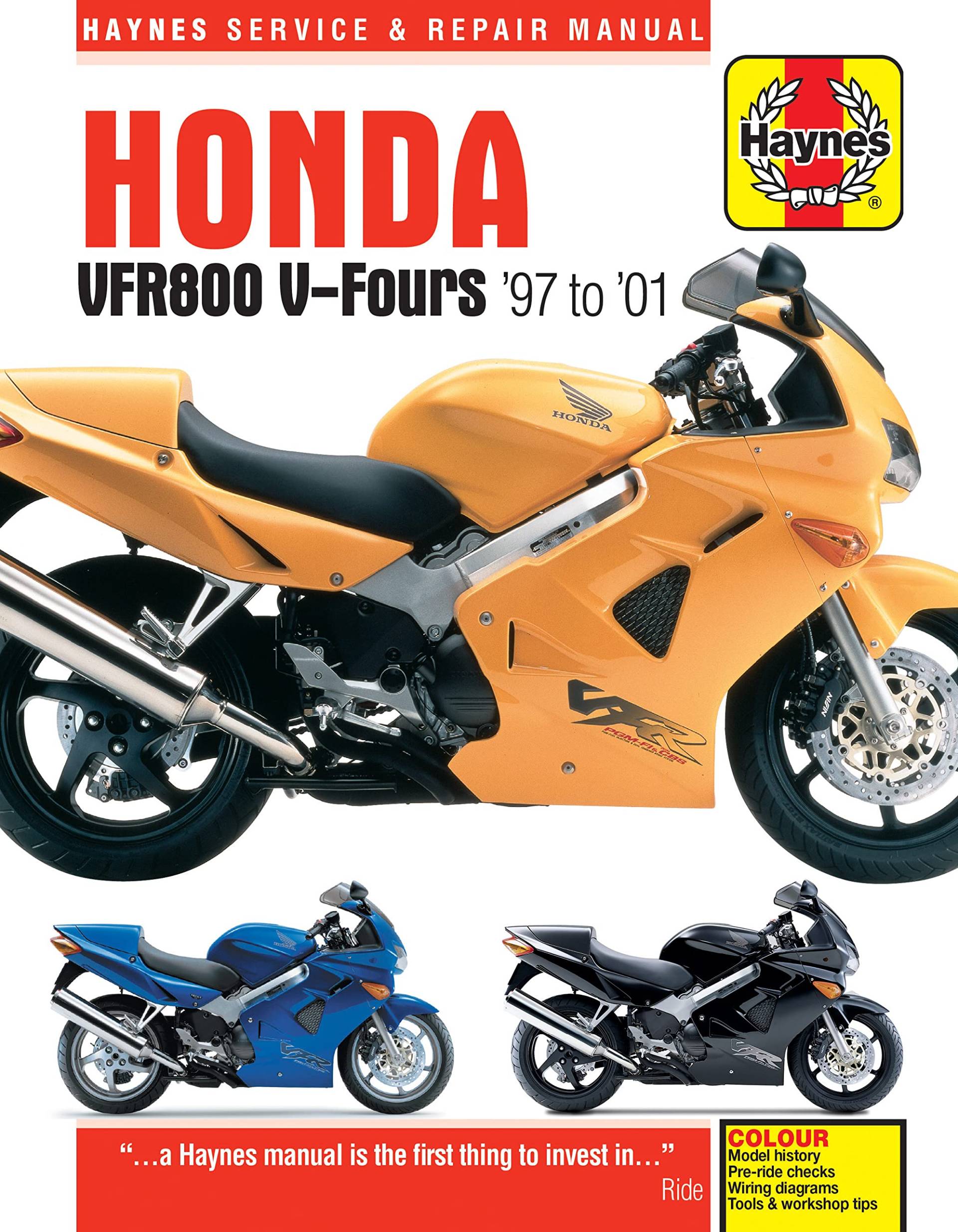 Honda VFR800 V-Fours (97 - 01) Haynes Repair Manual (Haynes Service & Repair Manual) von Haynes