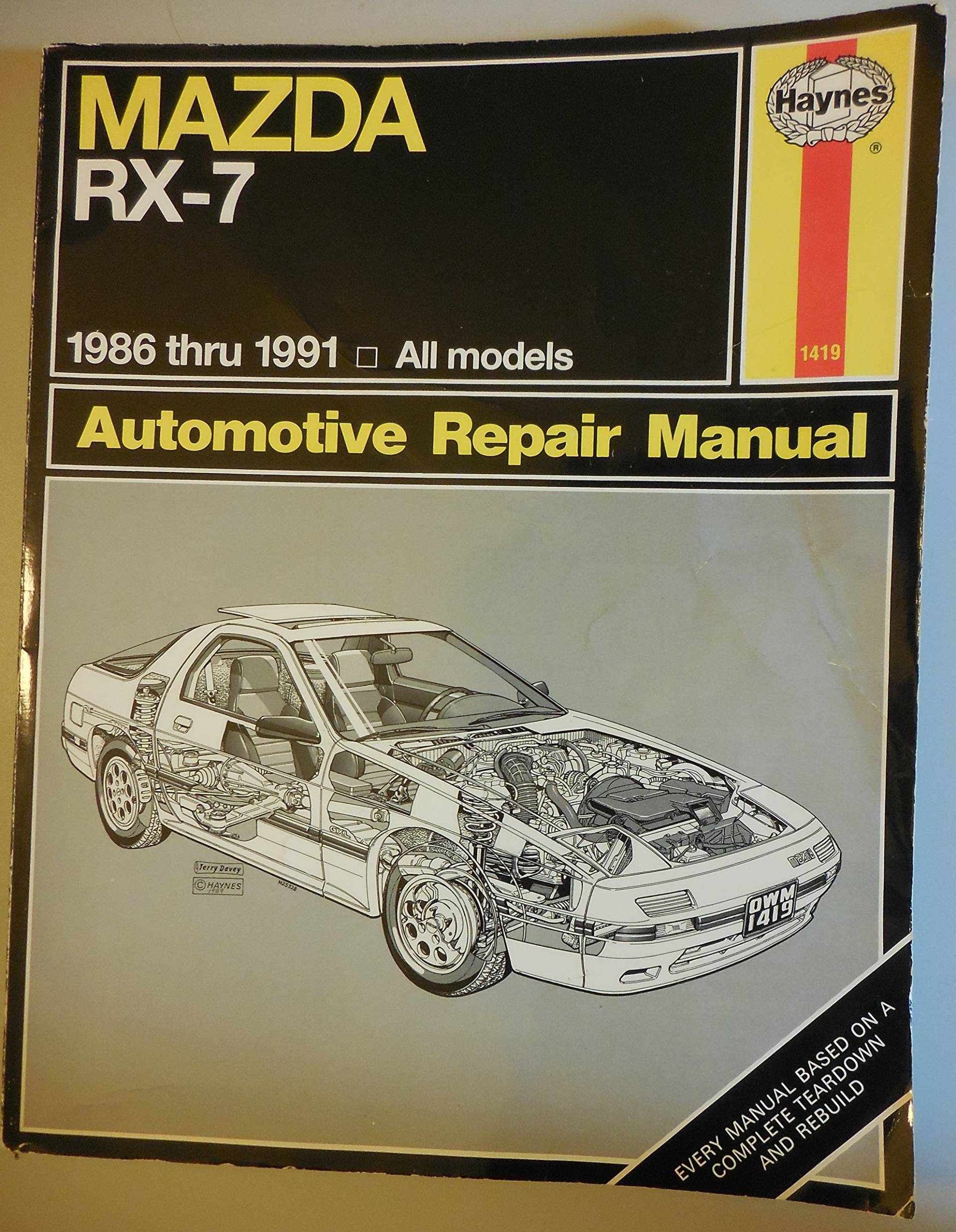 Mazda RX-7: 1986 thru 1991 - All models (Haynes Manuals) von Haynes