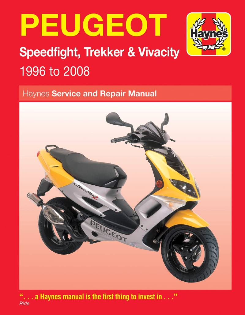 Peugot Scooters: Haynes Service and Repair Manual, Speed Flight, Trekker & Vivacity 1996 to 2008 (Haynes Powersport) von Haynes