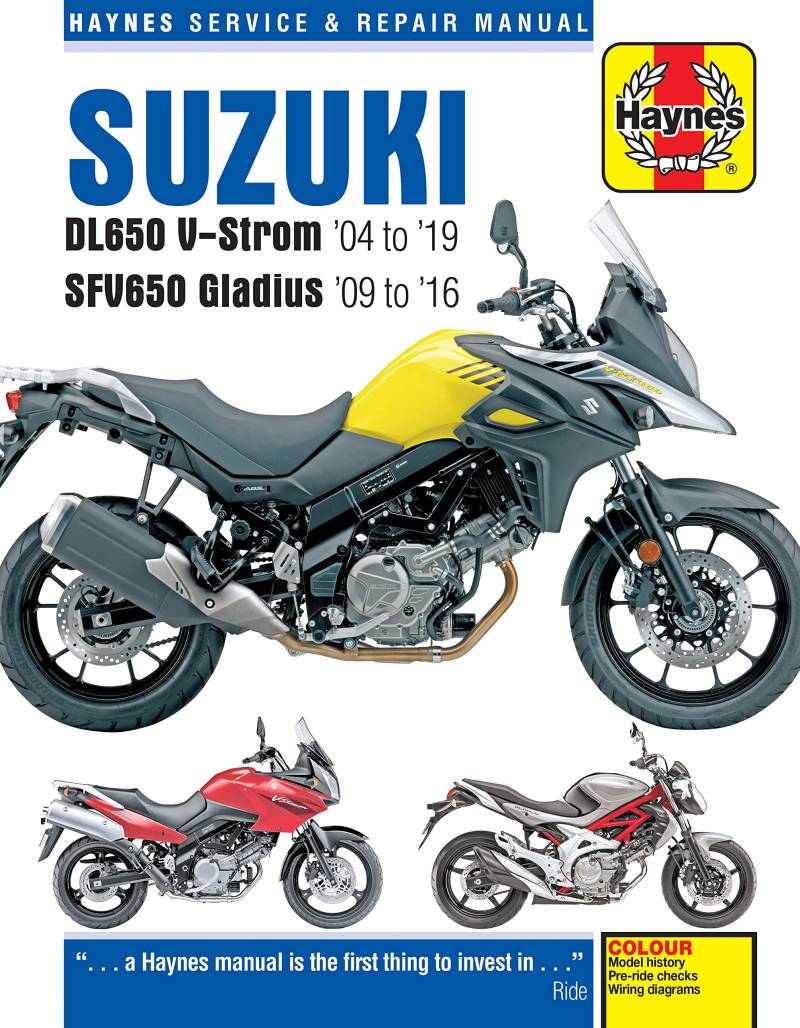 Suzuki DL650 V-Strom & SFV650 Gladius (04 - 19): 2004 to 2019 (Haynes Service & Repair Manual) von Haynes