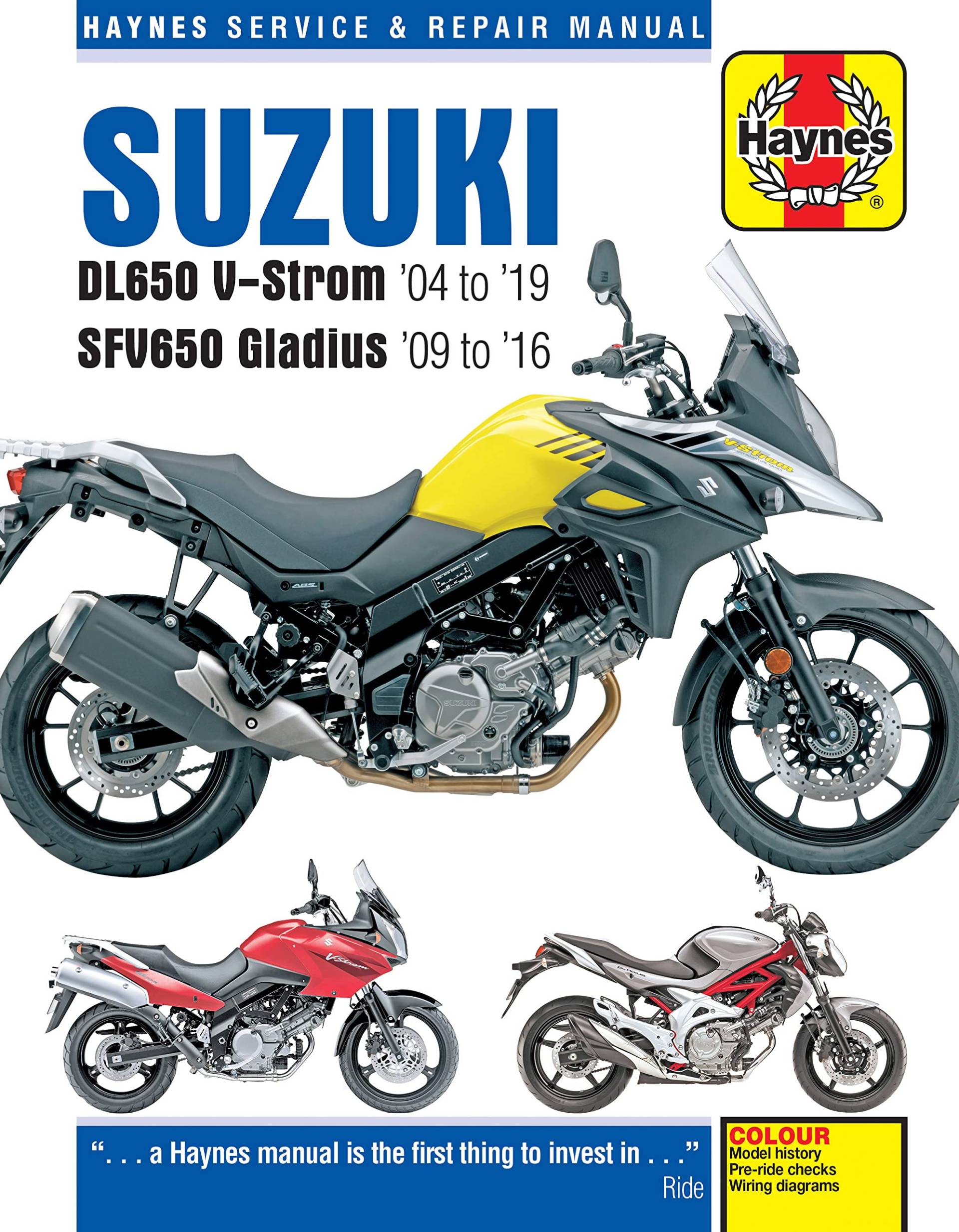 Suzuki DL650 V-Strom & SFV650 Gladius (04 - 19): 2004 to 2019 (Haynes Service & Repair Manual) von Haynes