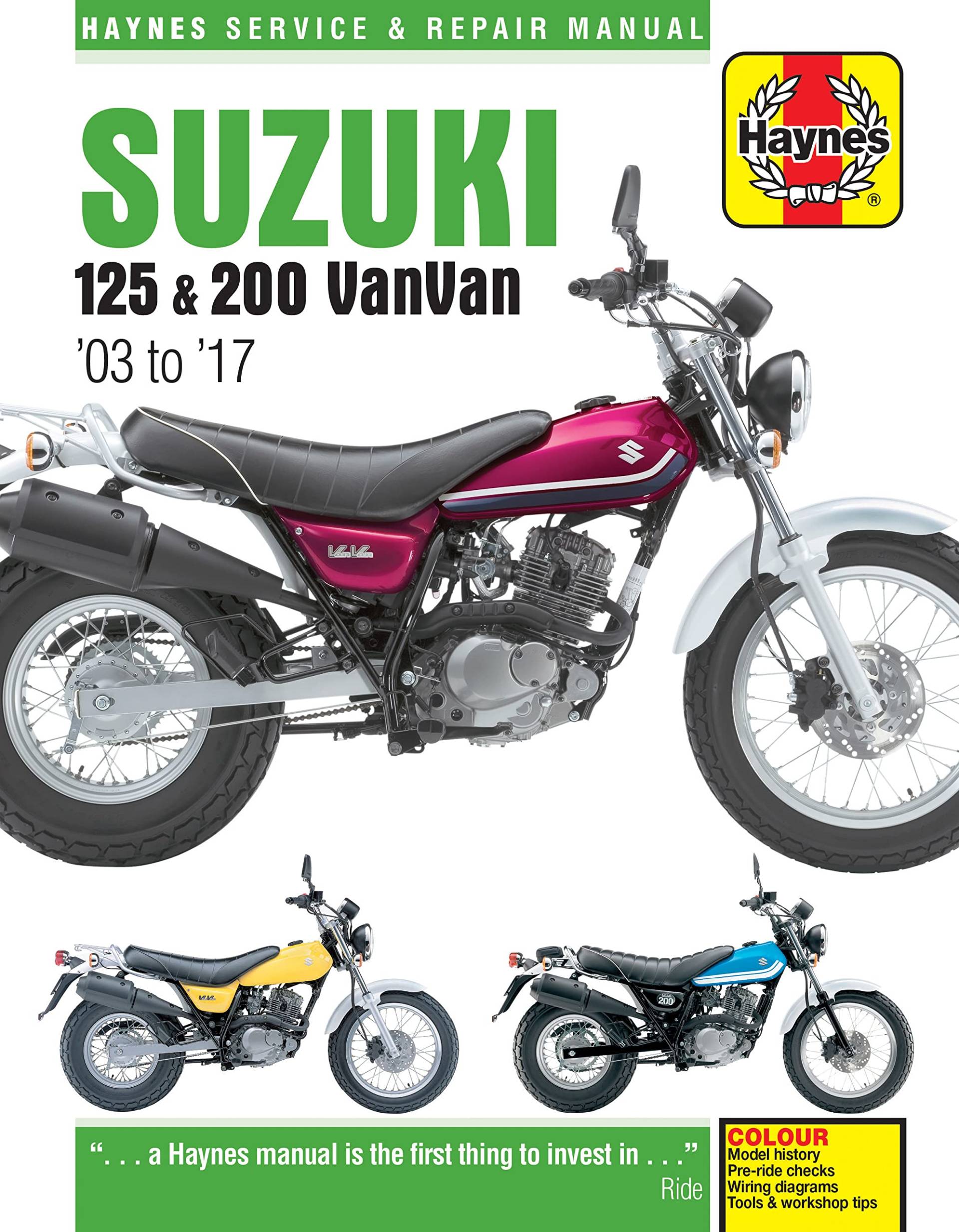 Suzuki RV125/200 VanVan (03 - 17) Haynes Repair Manual von Haynes