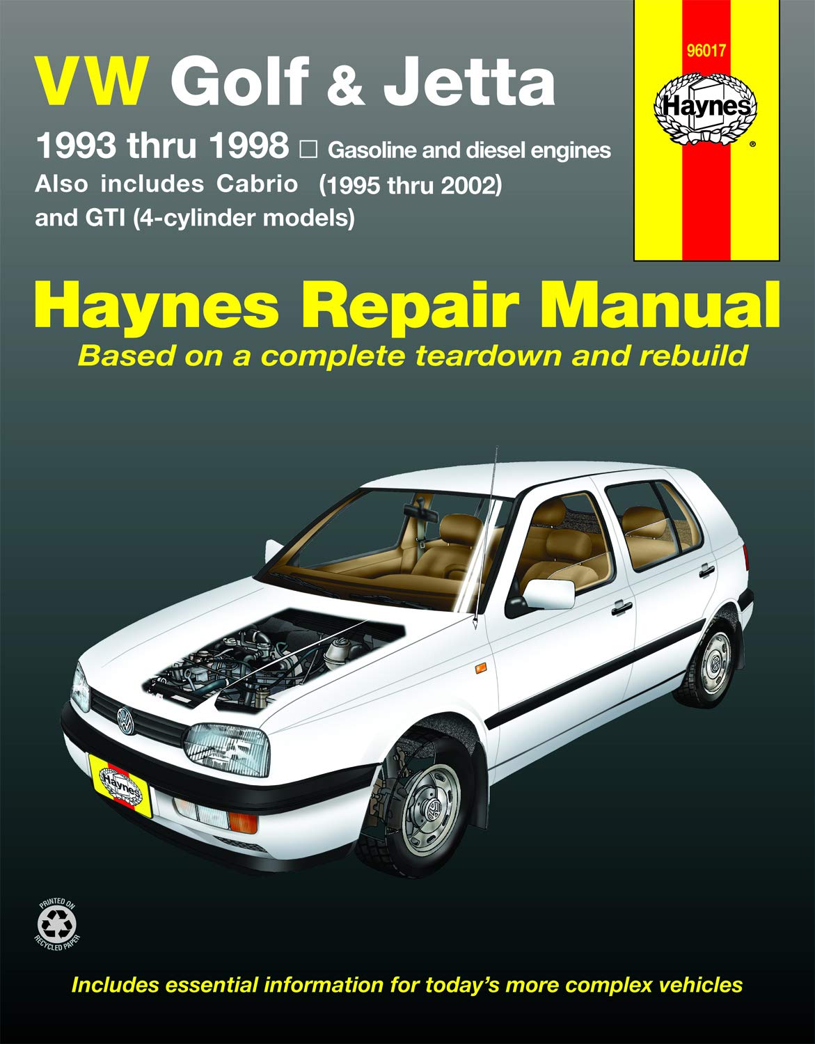 VW Golf & Jetta 1993 thru 1998 (Haynes Manuals) von Haynes