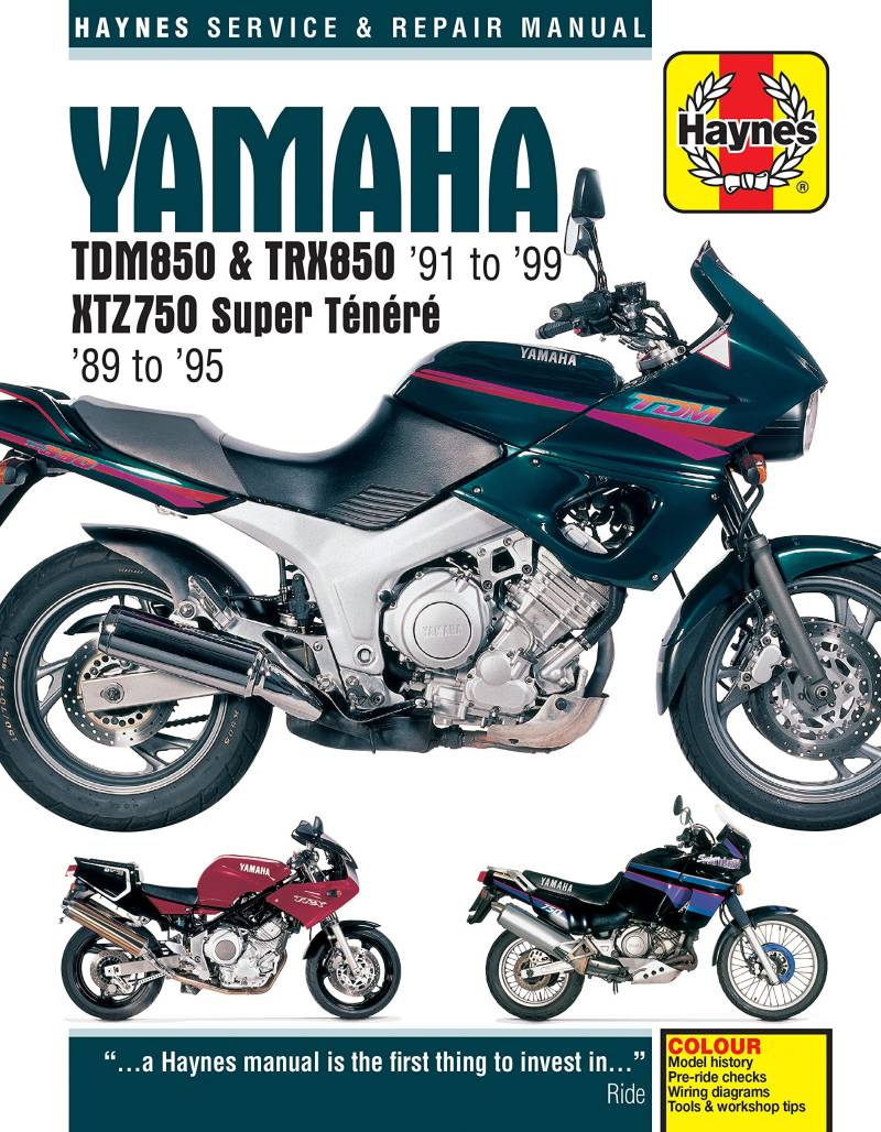 Yamaha TDM850, TRX850 & XTZ750 (89-99) (Haynes Service and Repair Manual) von Haynes