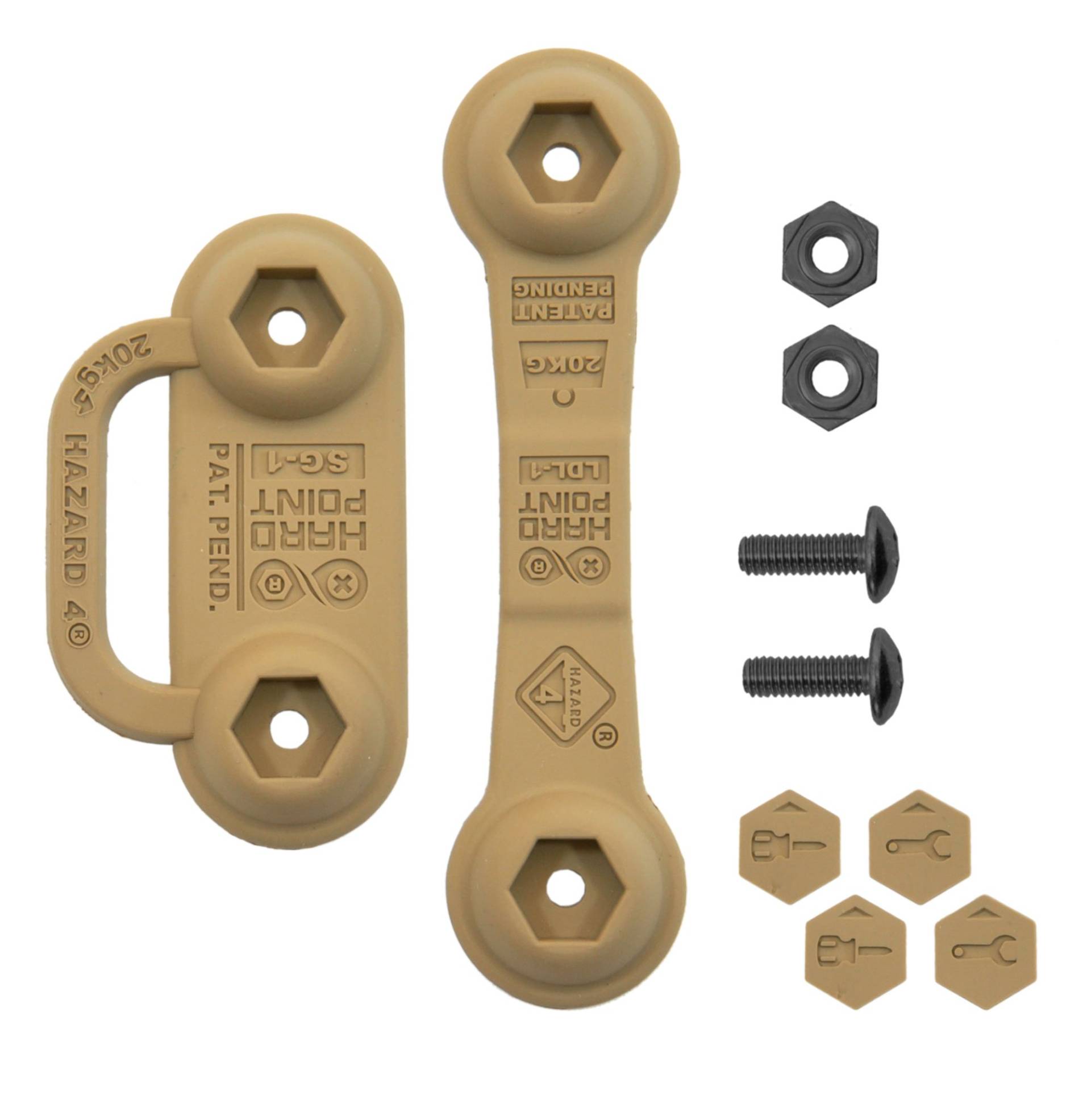 Hazard 4 HardPoint Befestigungs Kit #1 Coyote, Coyote von Hazard 4