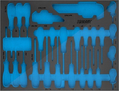 Hazet 2-Komponenten Weichschaum-Einlage - leer - für 163-526/41 [Hersteller-Nr. 163-526L] von Hazet