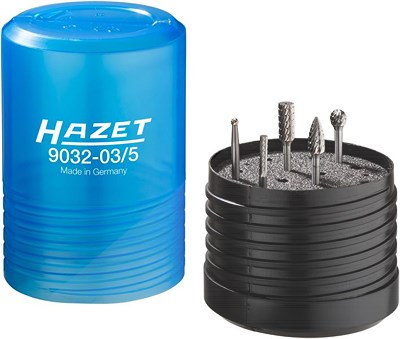 Hazet Hartmetall Frässtift Satz - 3 mm - Anzahl Werkzeuge: 5 [Hersteller-Nr. 9032-03/5] von Hazet