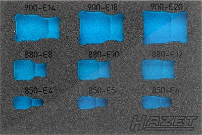 Hazet 2-Komponenten Weichschaum-Einlage - leer - für 1557/9 [Hersteller-Nr. 163-360L] von Hazet