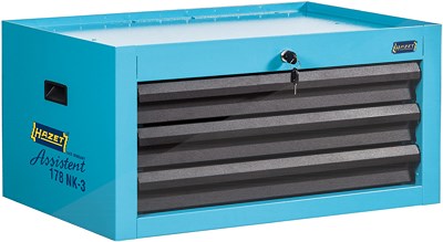 Hazet Aufsatzkoffer für Werkstattwägen - Unbefüllt - 3 Schubladen [Hersteller-Nr. 178NK-3] von Hazet