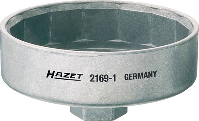 Hazet Ölfilter-Schlüssel - 1/2 - Außen-15-kant Profil - 102 mm [Hersteller-Nr. 2169-1] von Hazet