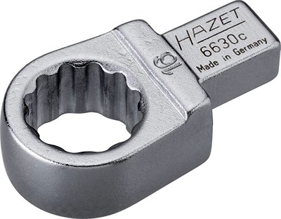 Hazet Einsteck-Ringschlüssel - Vierkant 9x12mm - Sechskant - 16mm [Hersteller-Nr. 6630C-16] von Hazet