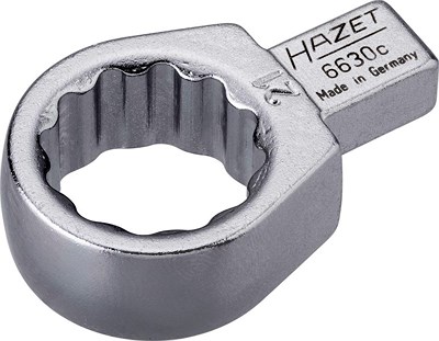 Hazet Einsteck-Ringschlüssel - Vierkant 9x12mm - Sechskant - 21mm [Hersteller-Nr. 6630C-21] von Hazet