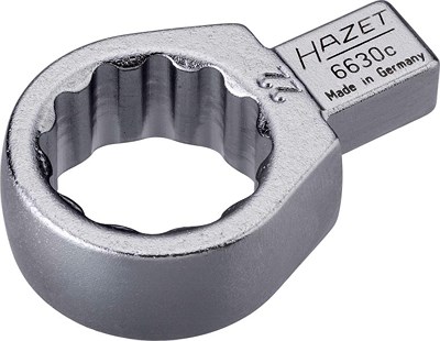 Hazet Einsteck-Ringschlüssel - Vierkant 9x12mm - Sechskant - 22mm [Hersteller-Nr. 6630C-22] von Hazet