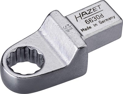 Hazet Einsteck-Ringschlüssel - Vierkant 14x18mm - Sechskant - 15mm [Hersteller-Nr. 6630D-15] von Hazet