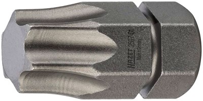 Hazet Bit - Sechskant 8 mm (5/16 Zoll) - Innen TORX® Profil - T45 [Hersteller-Nr. 2597-01] von Hazet