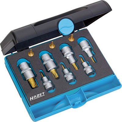 Hazet Werkzeug Satz TORX® - 1/4, 3/8, 1/2 - TORX® Profil -10-tlg. [Hersteller-Nr. 1557/10] von Hazet