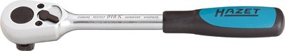 Hazet Umschaltknarre - kurz - Vierkant 12,5 mm (1/2 Zoll) [Hersteller-Nr. 916K] von Hazet