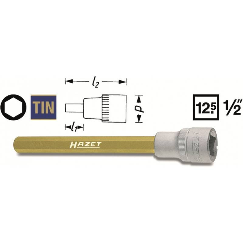 Innensechskant-stecknuss 1/2 zoll 7 mm 986lg7 von Hazet