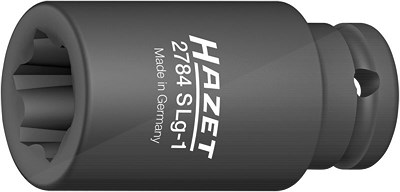 Hazet Kraft-Steckschlüsseleinsatz - 1/2 - Rillenprofil - 39mm [Hersteller-Nr. 2784SLG-1] von Hazet