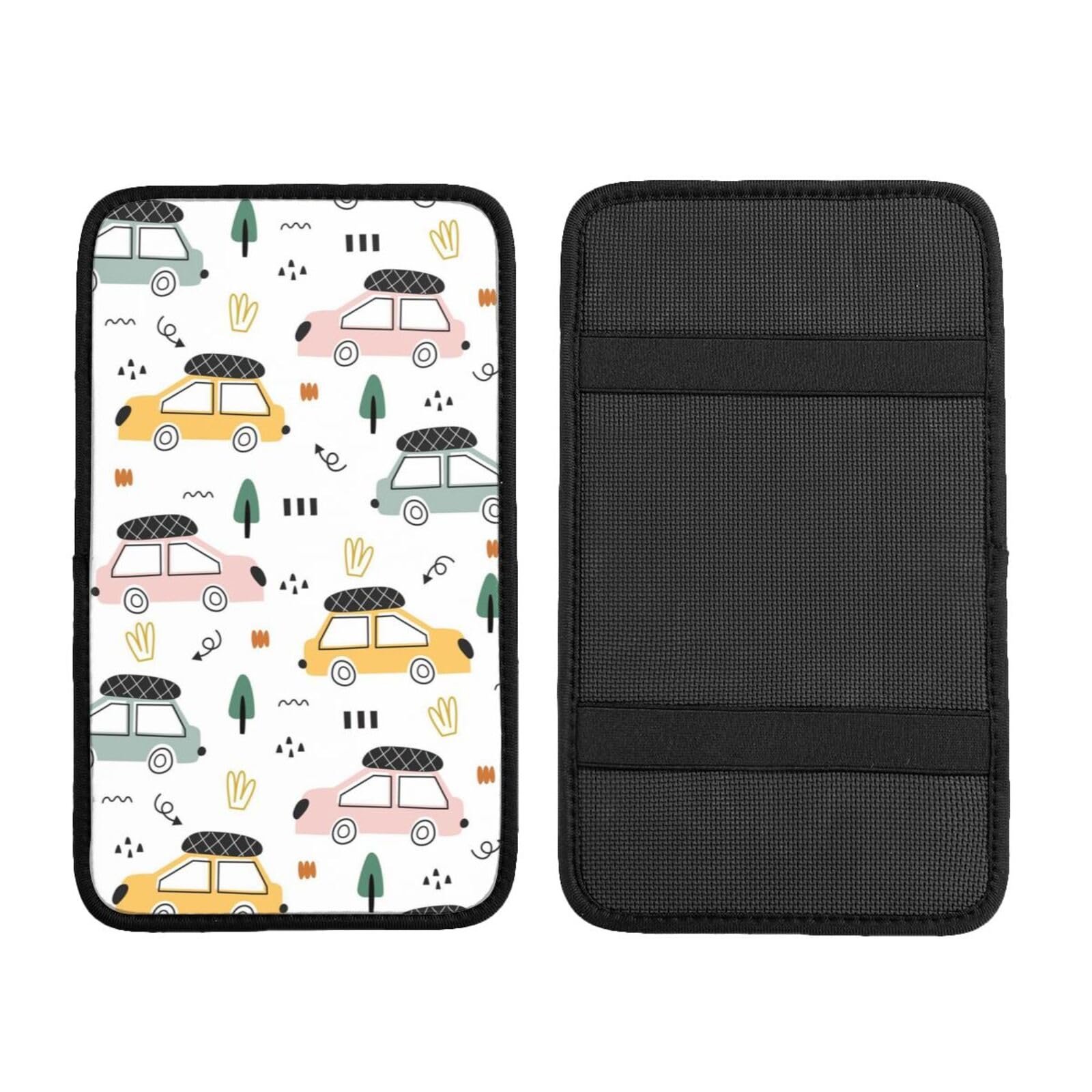 Auto Mittelkonsole Kissen Pad Auto Baum Cartoon Auto Armlehne Abdeckung Wasserdicht Armlehne Sitzbox Abdeckung Armlehne Abdeckung Schutz Handlauf Box Universal Dekoration Kissen von Hceaatb