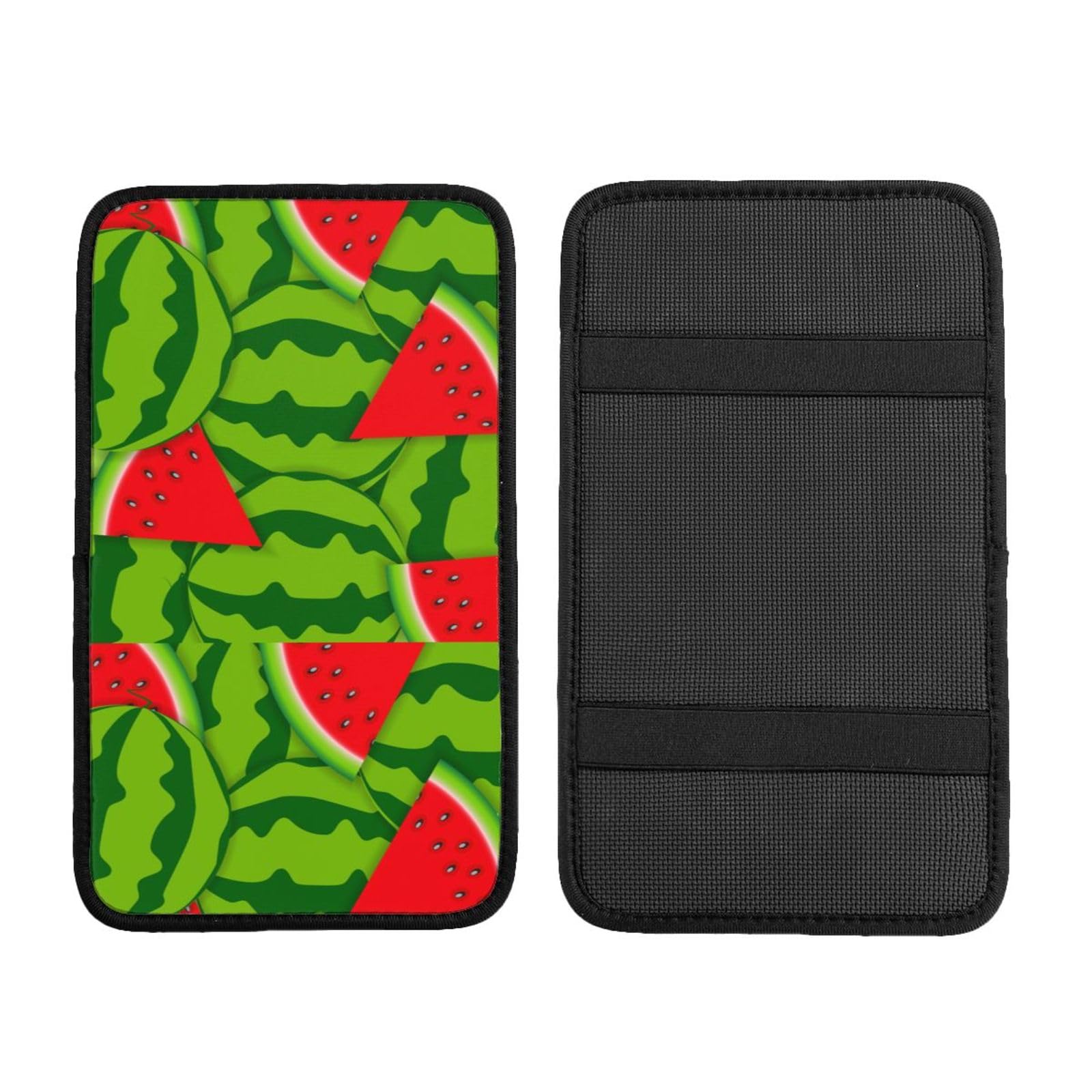 Auto Mittelkonsole Kissen Pad Cartoon Farbe Wassermelone Auto Armlehne Abdeckung Wasserdicht Armlehne Sitzbox Abdeckung Armlehne Abdeckung Schutz Handlauf Box Universal Dekoration Kissen von Hceaatb