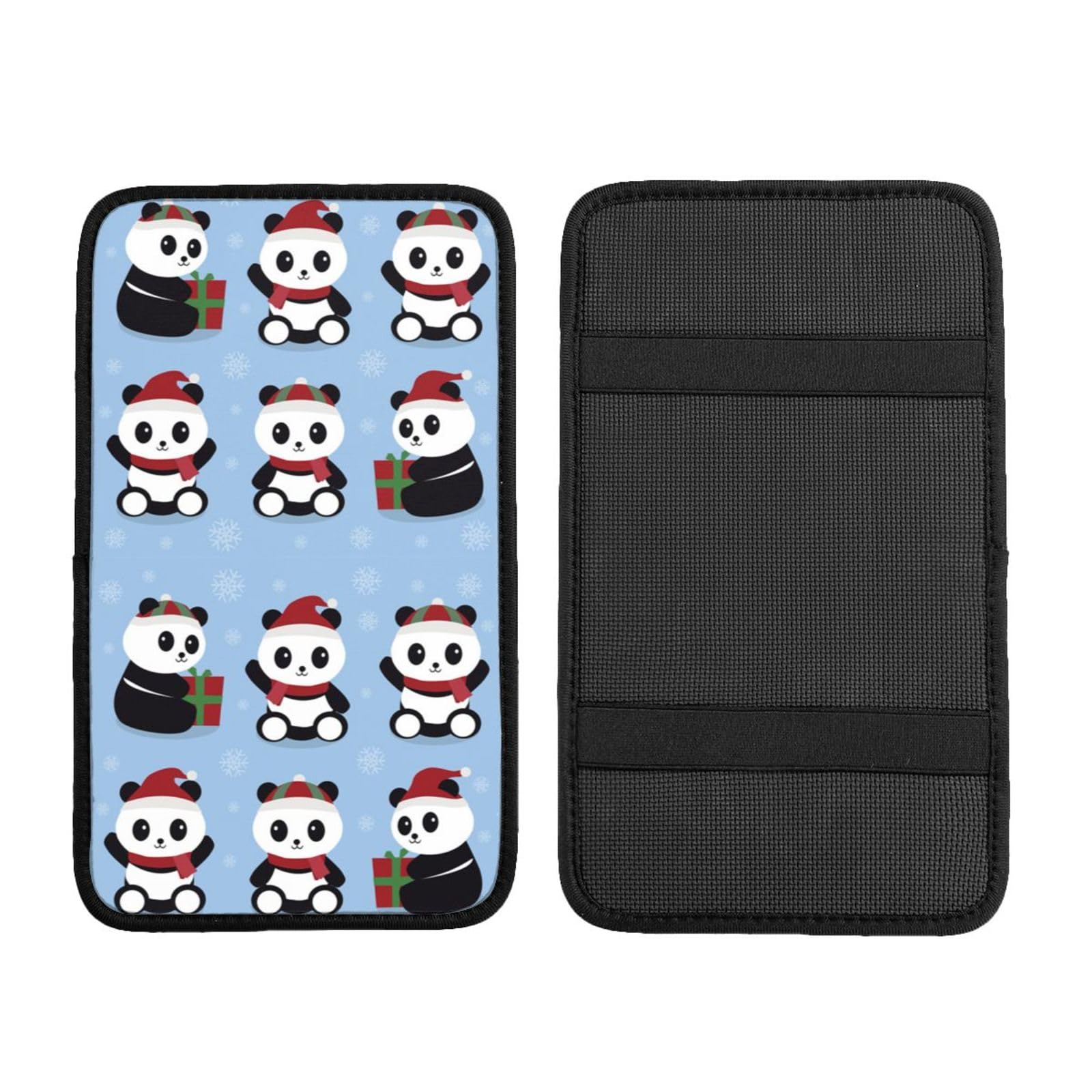 Auto Mittelkonsole Kissen Pad Cartoon Panda Schneeflocke Auto Armlehne Abdeckung Wasserdicht Armlehne Sitzbox Abdeckung Armlehne Abdeckung Schutz Handlauf Box Universal Dekoration Kissen von Hceaatb