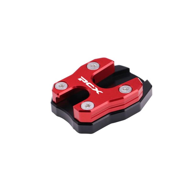 HczioN Motorcycle Support Foot Pad Side Stand Extension Stand Pad for Honda PCX 125 PCX150 PCX160 All Year (red) von HczioN