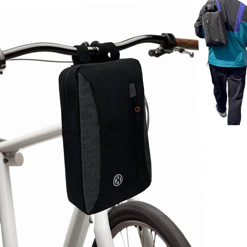 HeDaKang Lenkertasche Fahrrad Fahrradtasche Lenker - Fahrradrucksack Schultasche Lenkertasche Handytasche Fahrrad Rennrad Mountainbike Motorrad E Scooter E-BikeTasche Zubehör Gadget Bike Bag von HeDaKang