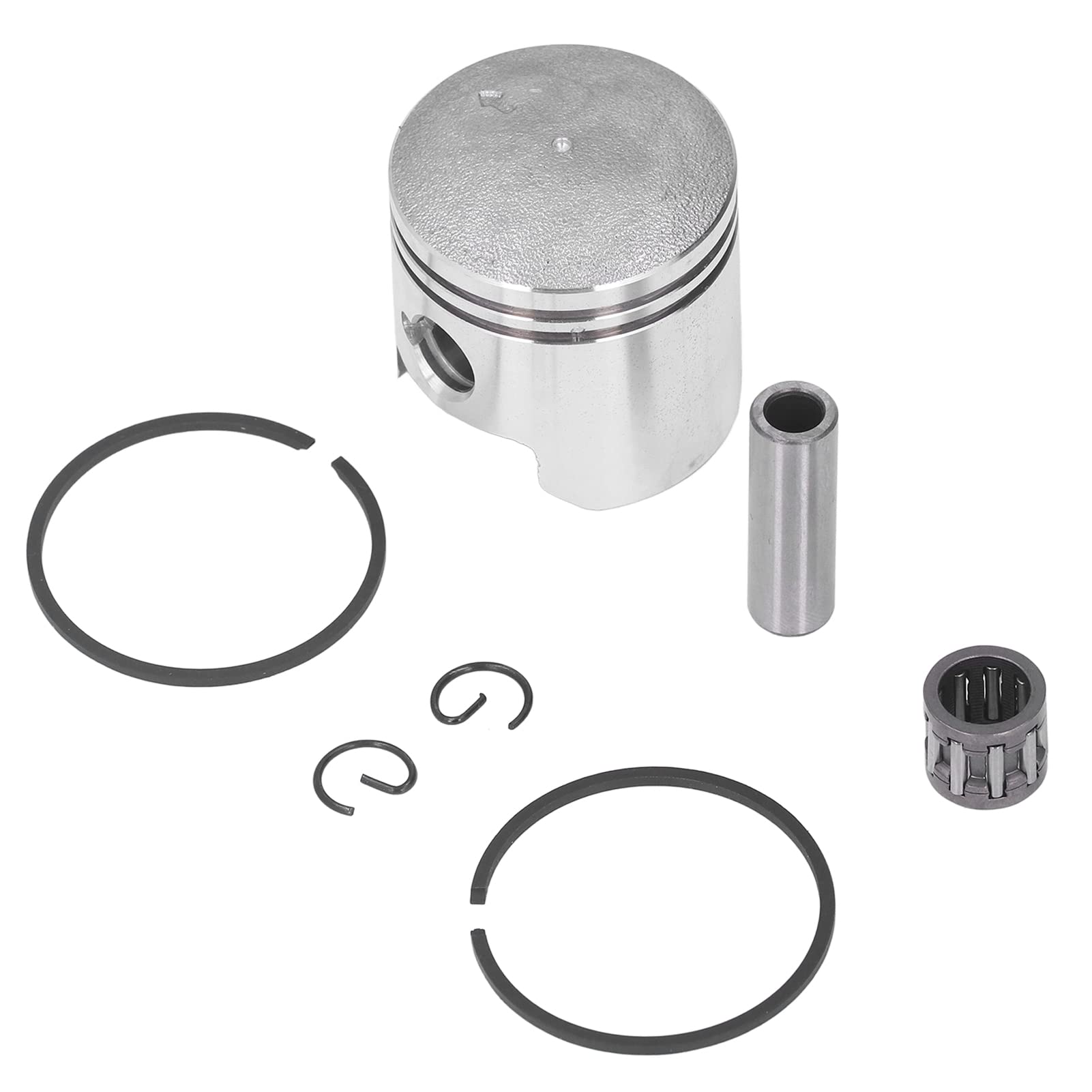 40 Mm Kolben-Kit, Kolbenbolzen-Ring-Clip-Set aus Stahllegierung für 2-Takt 49 Cc 50 Cc Moped Scooter Dirt Bike von Headerbs