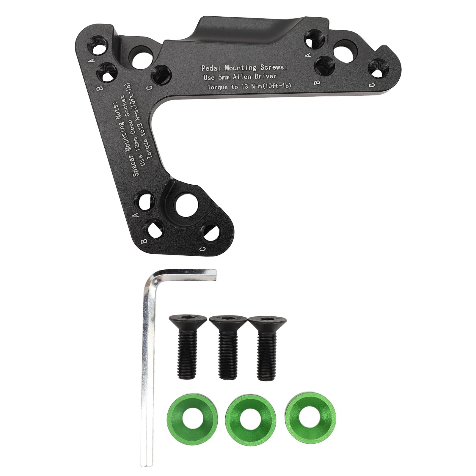 Headerbs Gaspedal-Abstandshalter-Verlagerungshalterung, Metall-Gaspedal-Abstandshalter, Instrumente, Verbesserter Komfort, 3 Verstellbare Positionen, Gaspedal-Abstandshalter für Fahrzeuge von Headerbs