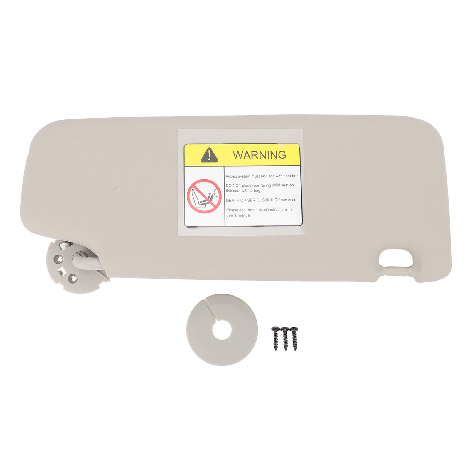 Sonnenblende, ABS-Kunststoff, Kfz-Sonnenblende, Grau, Hochtemperaturbeständig, Grauer Sonnenblenden-Ersatz für Innenzubehör für Cruze 2011–2016 (Links OE: 95034253) von Headerbs