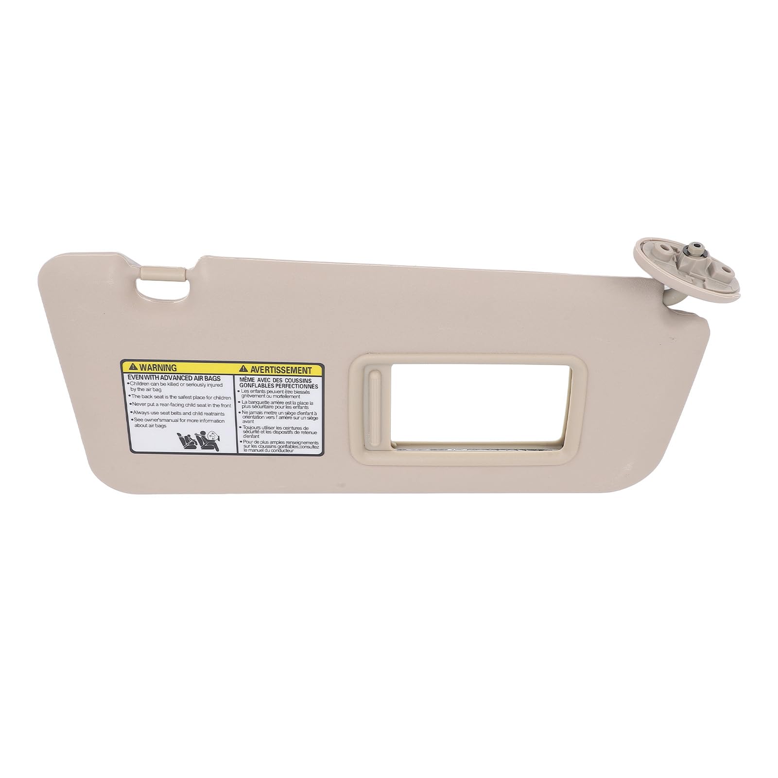 Sonnenblende, Sonnenblende Vorne Rechts auf der Beifahrerseite mit Make-up-Spiegel, Sonnenschutz, Eleganter Ersatz für RAV4 2004 Bis 2005 (Beige) von Headerbs