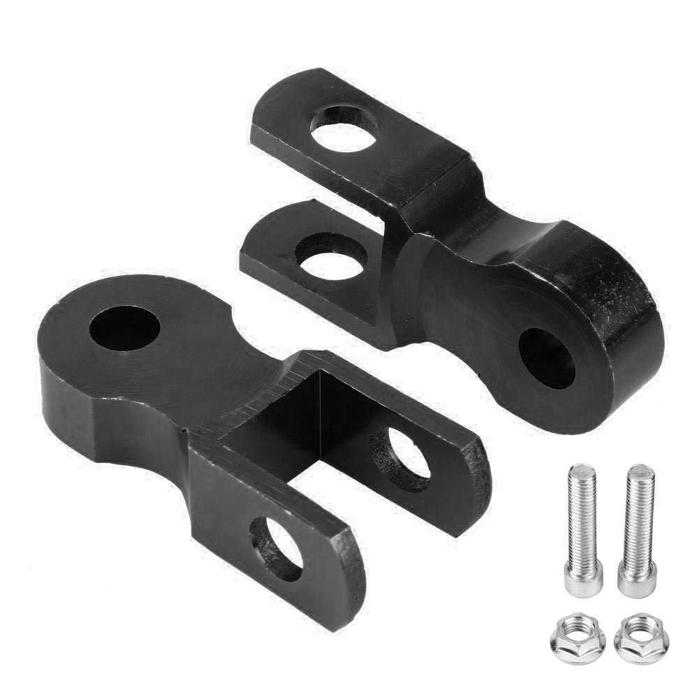 Stoßdämpfer-Riser, 2PCs Motorrad-Stoßdämpfer-Riser Hinten 5cm Erhöhungs-Pad für Chassis(Mit Schrauben) von Headerbs