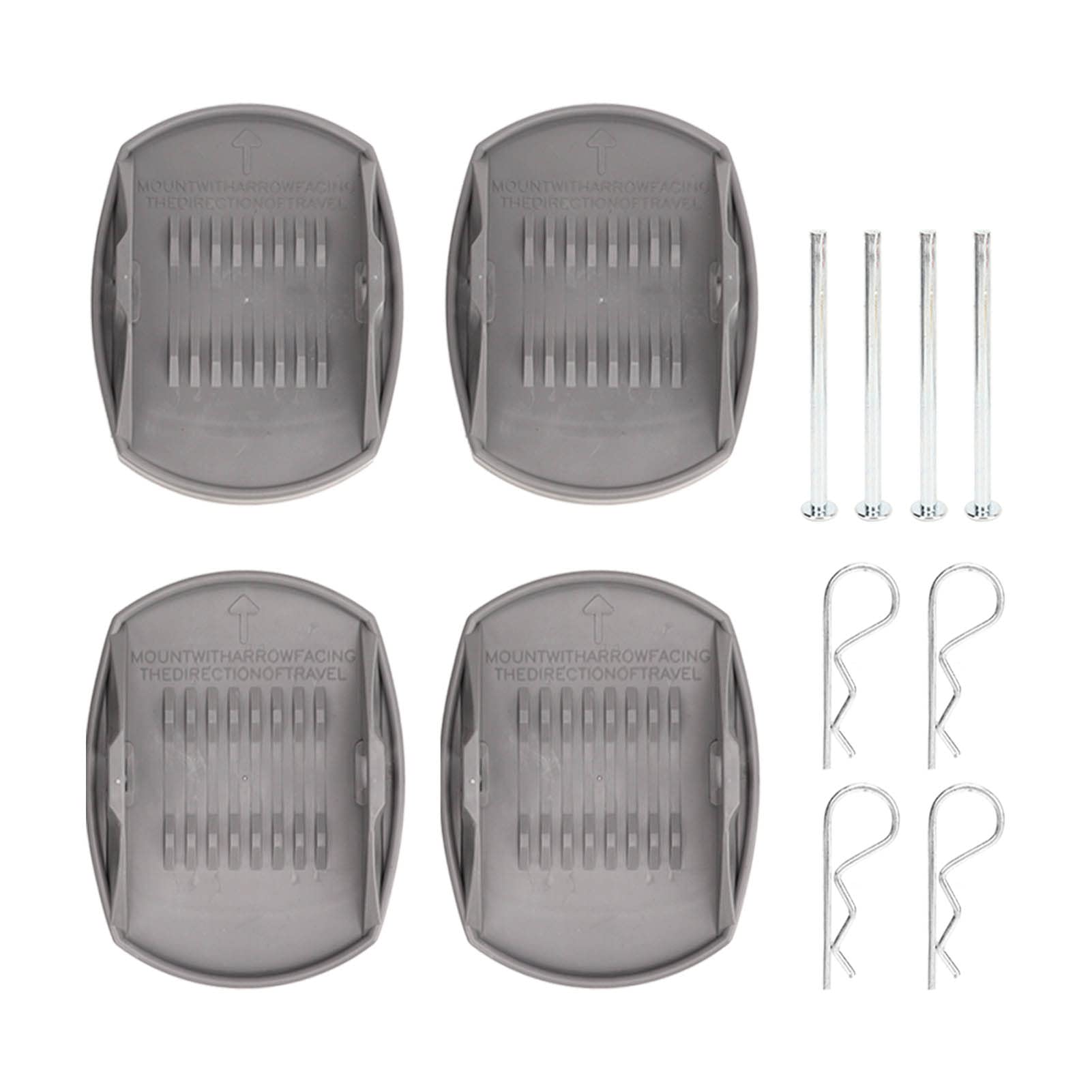 Wagenheber-Pads-Set, 4-teilig, Wohnwagen-Wagenheber-Pads, Lastverteilung, Rostfrei, Hochfest, Robust, Wagenheber-Hebepad-Adapter für Wohnmobile von Headerbs