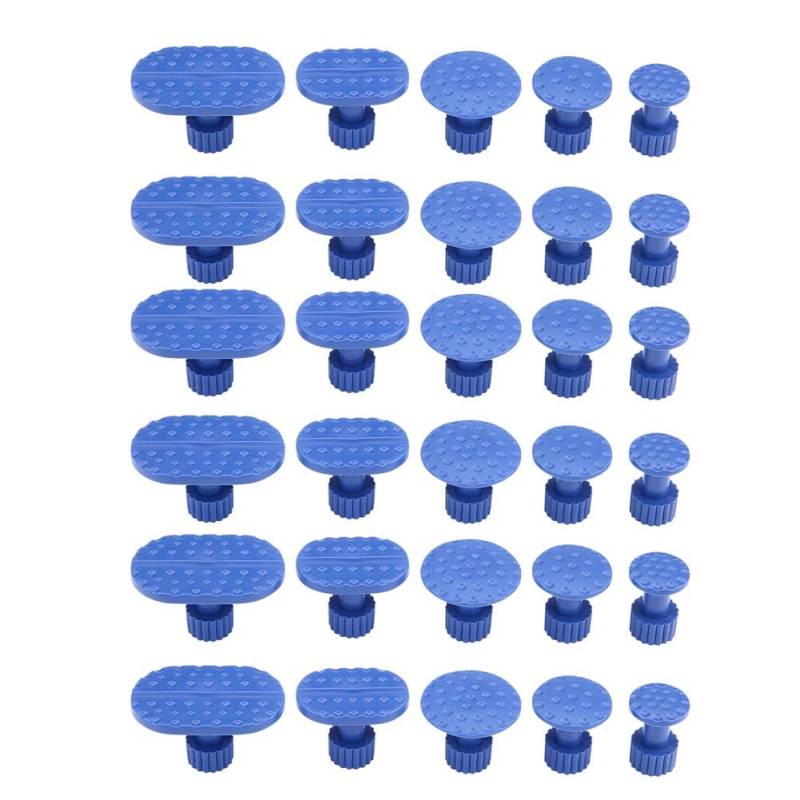 dellen reparaturset Abziehlaschen, 30 Stück Nylon Karosserie Dellenentfernungs Zuglaschen Paintless Reparaturwerkzeuge Kleber Abziehlaschen Blau von Headerbs