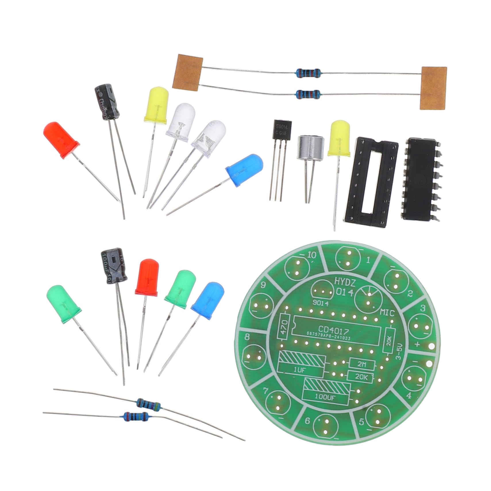 Healifty 1 Satz DIY Schaltkreismodell Reaktivlicht Mit Drehbarem Design Und Buntem LED Licht Für Wissenschaftliche Experimente Und Unterricht von Healifty