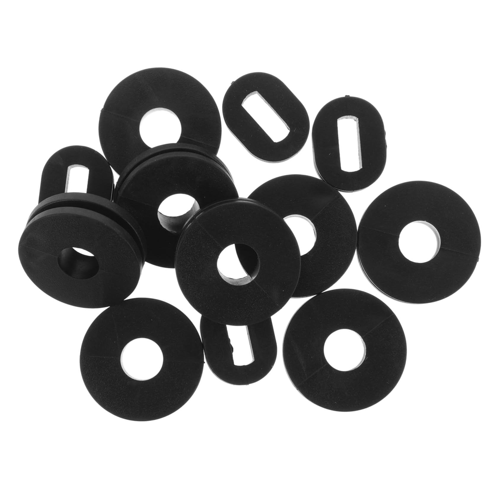 Healifty 1 Satz Randabdeckungskleber Mopedzubehör Motor Material der Auspuffdichtung ebike bremsbeläge autohaux Seitenabdeckung Grommets EN Seitendeckel Gummitüllen Gummidichtung Black von Healifty