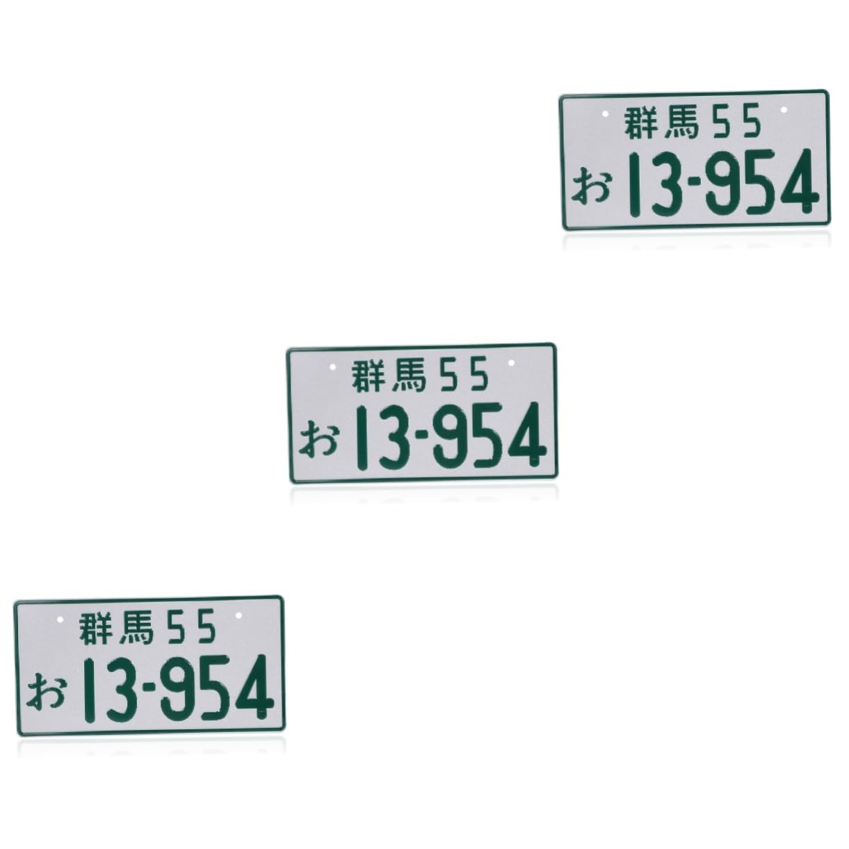 Healifty 3 Stück Japanische Nummernschild Dekoration Auto Tag Temporäres Nummernschild Auto Nummernschild Zeichen Japanisches Nummernschild Nummernschild Für LKW von Healifty