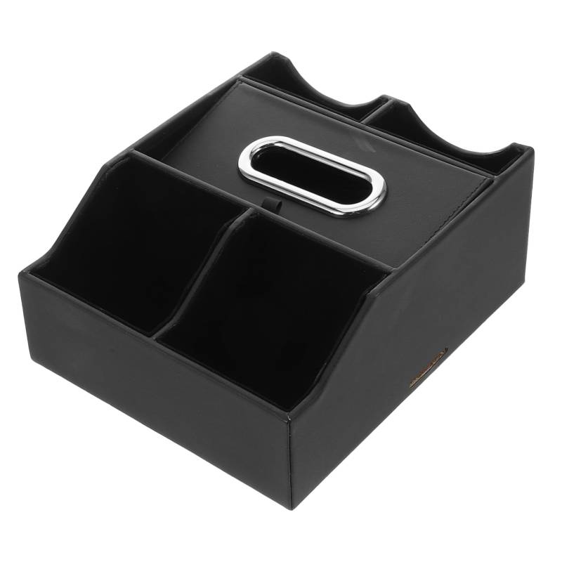 Healifty Kasten Aufbewahrung Sbox Für Autos Autokonsolen-Organizer Taschentuch-Auto-Organizer Auto-serviettenhalter Auto-armlehnen-taschentuchhalter Taschentuchhalter Für Auto Leder Black von Healifty