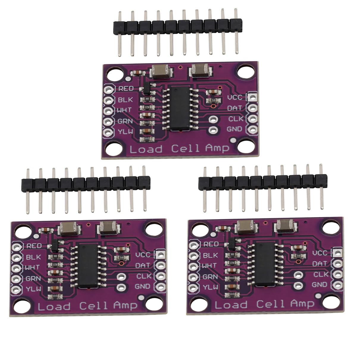 Heevhas 3PCS CJMCU-711HX71 Hochpräzise elektronische Waage Wägezelle 24-Bit Doppelkanal A/D-Wandlerchip Konverter Entwicklungsboard-Modul für elektronische Präzisionswaagen Kompatibel mit Arduino von Heevhas