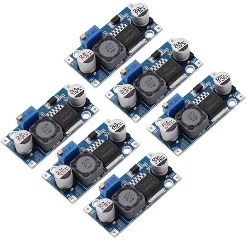 Heevhas 6PCS 4A DC- DC Boost Converter Modul XL6009 4,5-32 V auf 5-40 V Ausgangsspannung einstellbare Step-up Power Module Step-Up-Leiterplatte von Heevhas