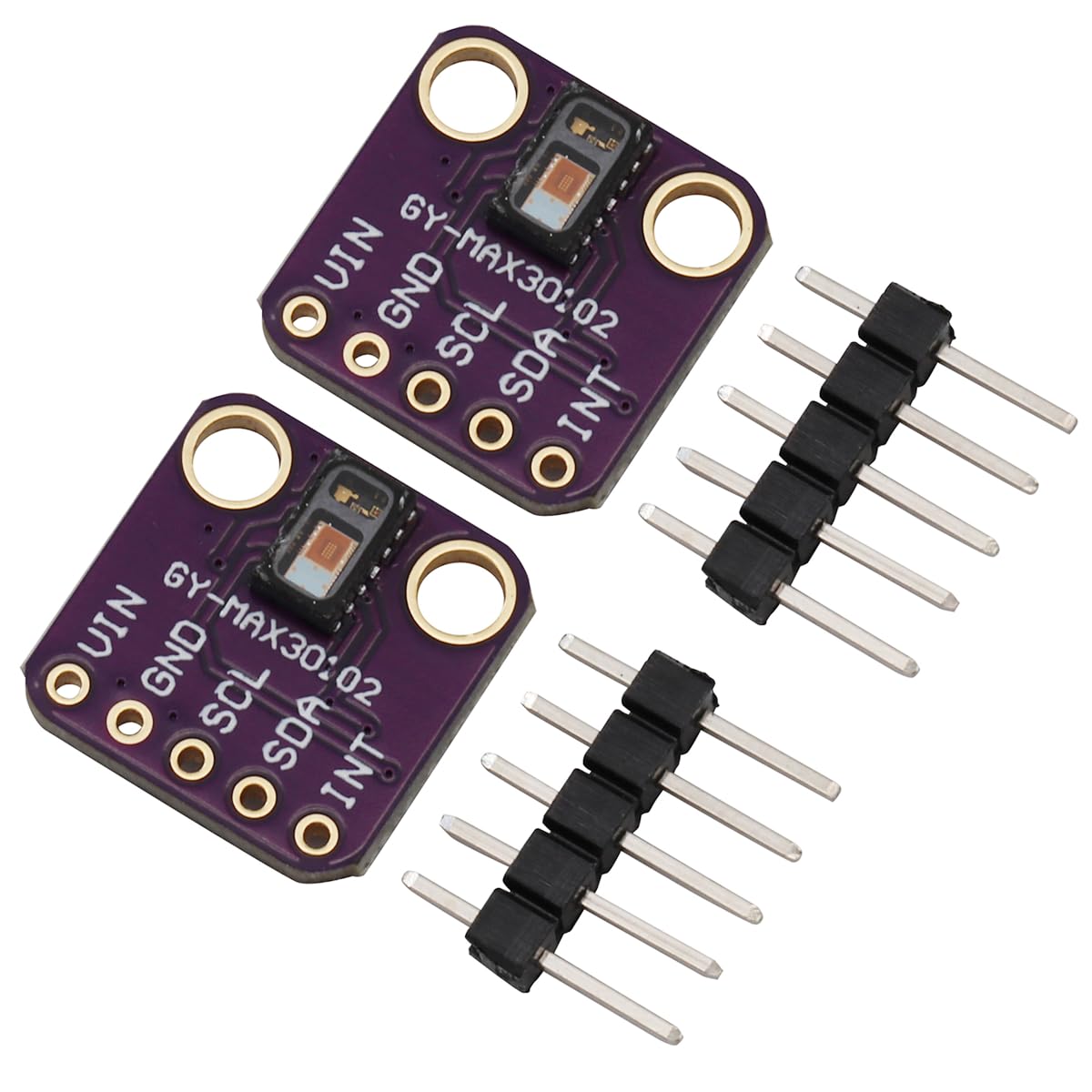 Heevhas GY-MAX30102 Herzschlag Herzfrequenz Puls Sensormodul zur Erkennung der Blutsauerstoffkonzentration (2 Stück) von Heevhas