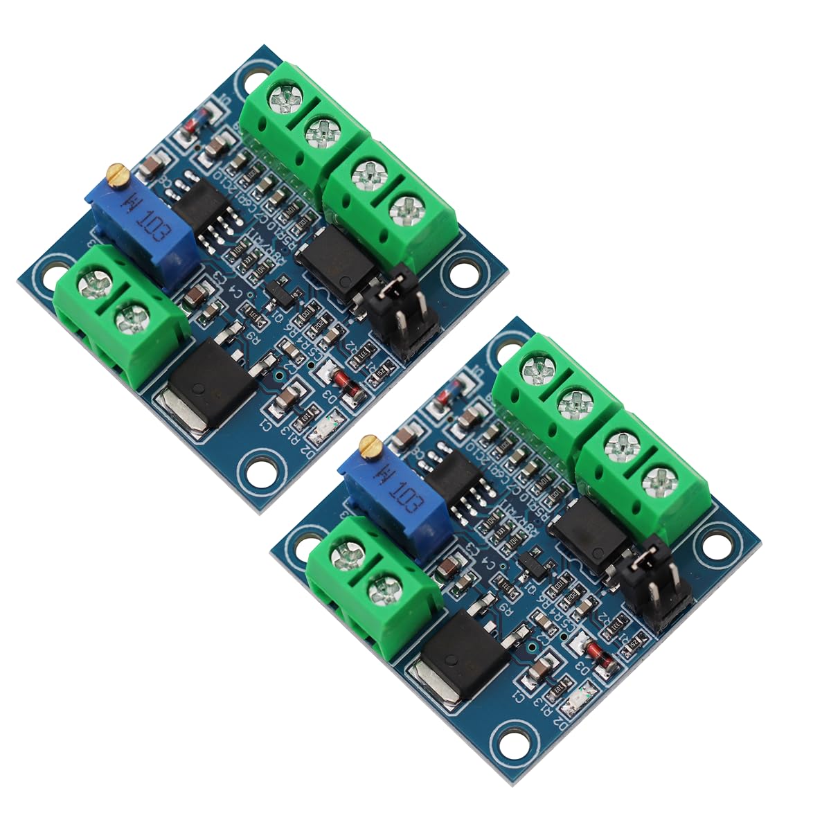 Heevhas PWM Drehspannungsmodul 0% -100% PWM drehen auf 0V-10V Spannung PWM-zu-Spannungswandlermodul, PWM-Spannungsmodul (2 Stück) von Heevhas