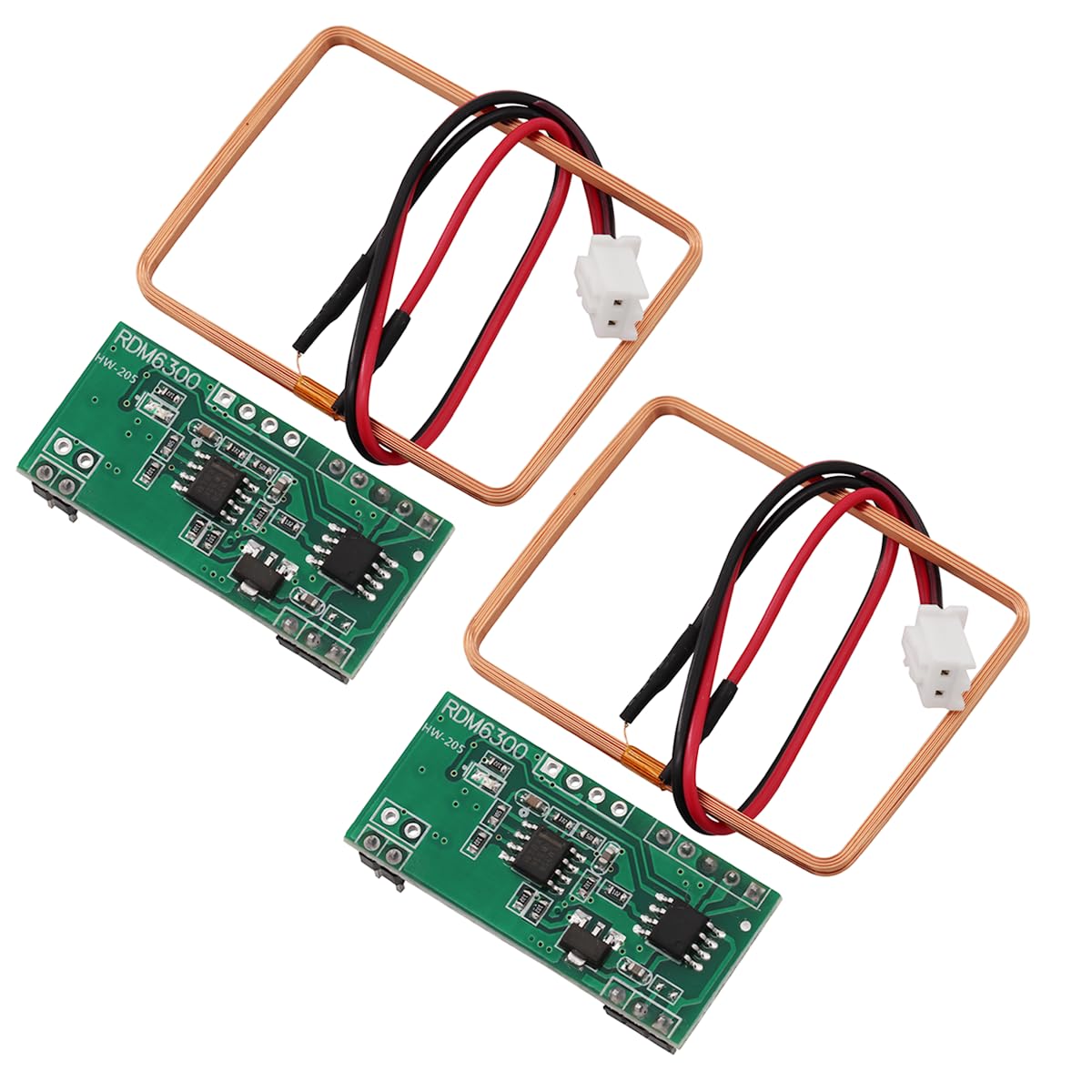 Heevhas RDM630 125 KHZ EM4100 Radiofrequenz-Identifikation Lesemodul Read Module UART Serial Output DC 5V (2 Stück) von Heevhas